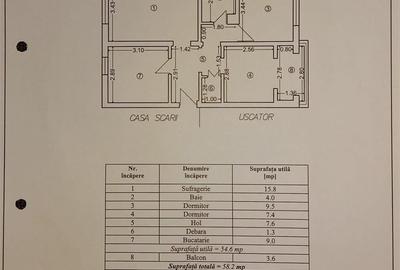 Apartament cu 3 camere decomandat în Central - 1