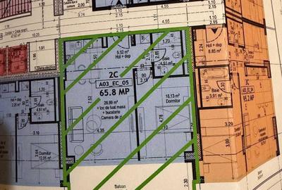 Apartament cu 2 camere semidecomandat în Nord
