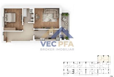 Apartament cu 2 camere în Central