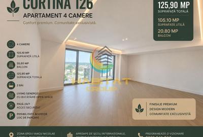 Apartament cu 4 camere decomandat în Pipera