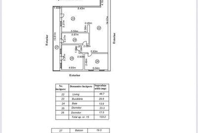 Apartament cu 3 camere în Central - 1