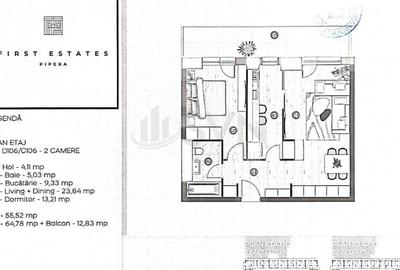 Apartament cu 2 camere decomandat în Central - 10