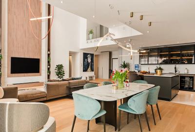Penthouse cu 5 camere, mobilat în Barbu Văcărescu - 4