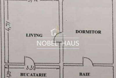 Apartament cu 2 camere nedecomandat în Nord - 11