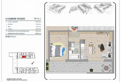 Apartament cu 2 camere decomandat în Obor - 1