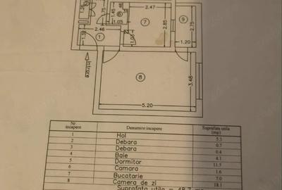 Apartament cu 2 camere decomandat în Exterior Vest