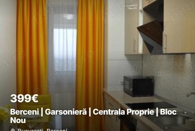 Garsonieră decomandată, mobilată în Berceni