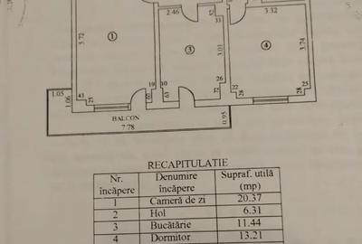 Apartament cu 2 camere decomandat în Dorobanți