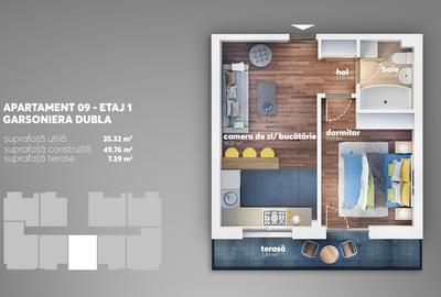 Apartament cu 2 camere decomandat în Apărătorii Patriei - 7
