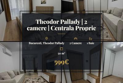 Apartament cu 2 camere decomandat, mobilat în Theodor Pallady