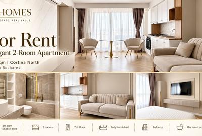 Apartament cu 2 camere, mobilat în Pipera