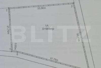 Teren Construcții de 984 mp, în Exterior Sud