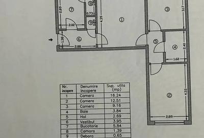 Apartament cu 3 camere semidecomandat în Gara de Nord - 3