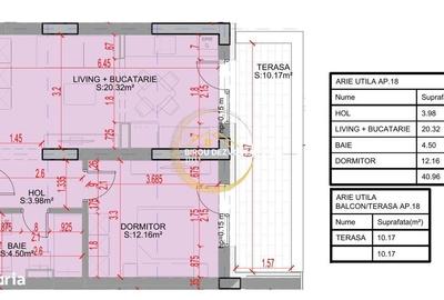 Apartament cu 2 camere decomandat în Titan