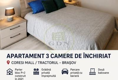 Apartament cu 3 camere semidecomandat în Tractorul