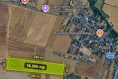 Teren de 18300 mp, în Poșta