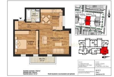 Apartament cu 2 camere în Tractorul
