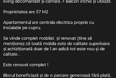 Apartament cu 2 camere decomandat în Central