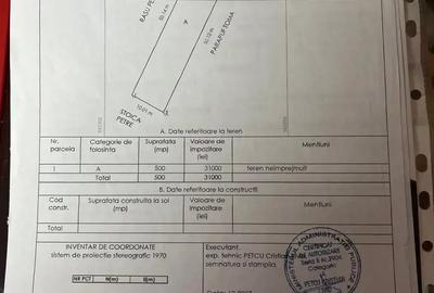 Teren de 500 mp, în Central