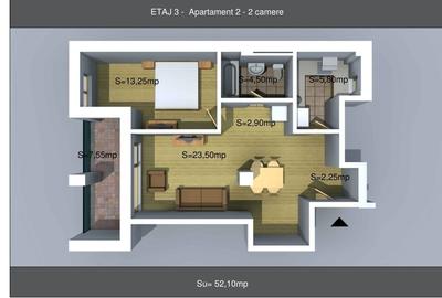 Apartament cu 2 camere decomandat în Chitila - 3