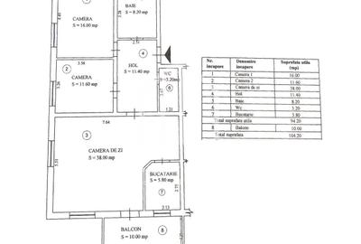 Apartament cu 3 camere, mobilat în Terezian