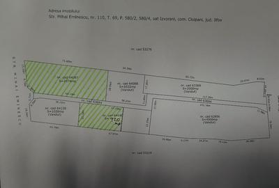 Teren Construcții intravilan de 3000 mp, în Izvorani