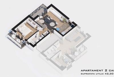 Apartament cu 2 camere decomandat în Popas Păcurari - 12
