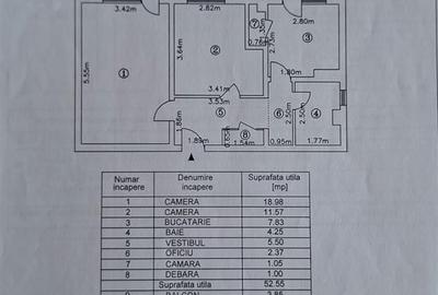 Apartament cu 2 camere decomandat, mobilat în Titan