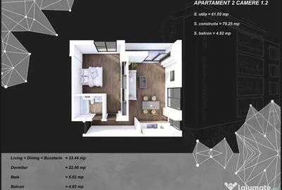 Apartament cu 2 camere decomandat în Tomis Plus - 1