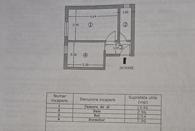 Garsonieră decomandată în Războieni