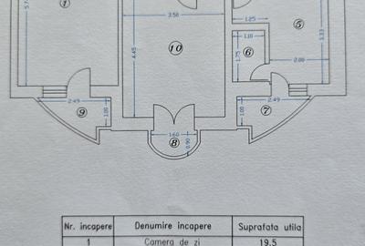Apartament cu 2 camere semidecomandat în Muncii