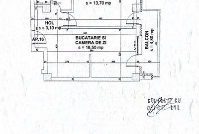 Apartament cu 2 camere semidecomandat în Turnișor