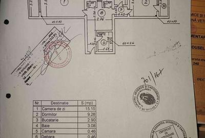 Apartament cu 2 camere decomandat în Tei