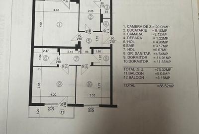 Apartament cu 3 camere decomandat în Central - 6