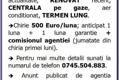 Apartament cu 3 camere semidecomandat în Tomis Nord - 1