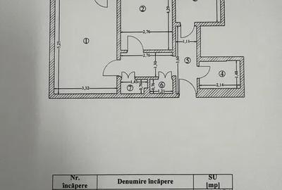 Apartament cu 2 camere decomandat în Ozana
