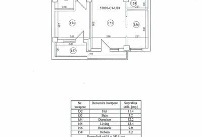 Apartament cu 2 camere decomandat în Obcini - 10