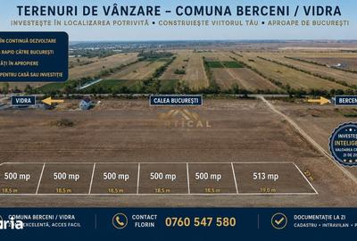 Teren de 500 mp, în Vidra