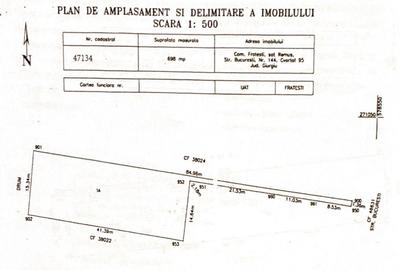 Teren de 698 mp, în Remuș - 1