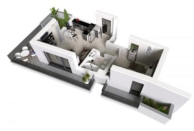 Apartament cu 2 camere decomandat în Mamaia