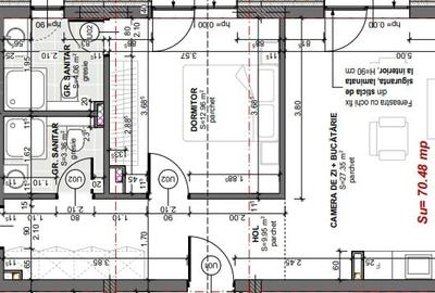 Apartament cu 3 camere semidecomandat în Apahida - 18