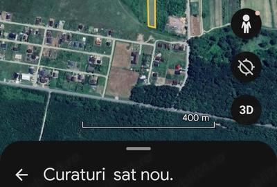 Teren de 4000 mp, în Curături