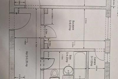 Apartament cu 2 camere decomandat în Ultracentral