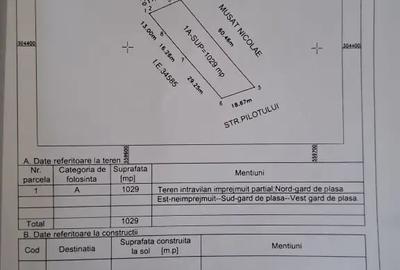 Teren de 1029 mp, în Letca Nouă