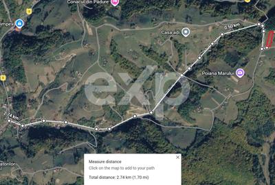 Teren agricol extravilan de 6643 mp, în Poiana Mărului