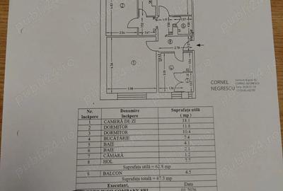 Apartament cu 3 camere decomandat în Traian - 9