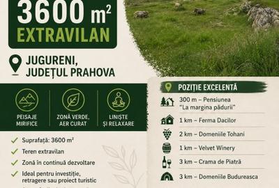 Teren agricol extravilan de 3600 mp, în Jugureni - 5