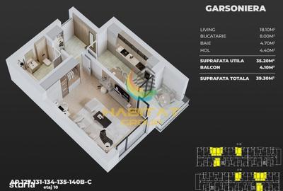 Garsonieră în Central