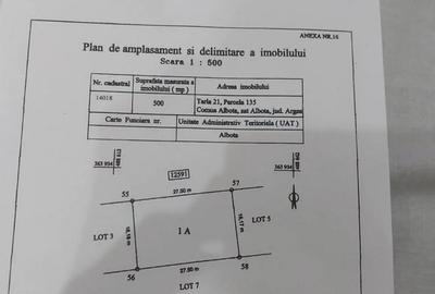 Teren de 500 mp, în Exterior Vest