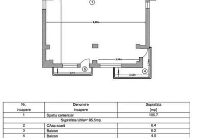 Spațiu comercial, de 330 mp, în Central - 3